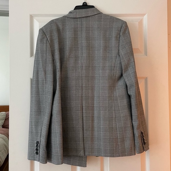 Equipment /Tabitha Simmons grey plaid tailored blazer - Picture 6 of 13